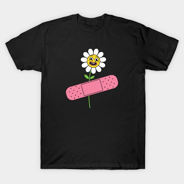 Injured Flower T-Shirt by Designograph